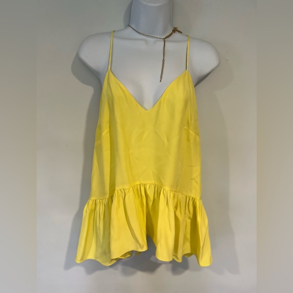 Cinq á Sept S Silk Janet Ruffle Hem Top - Picture 3 of 15